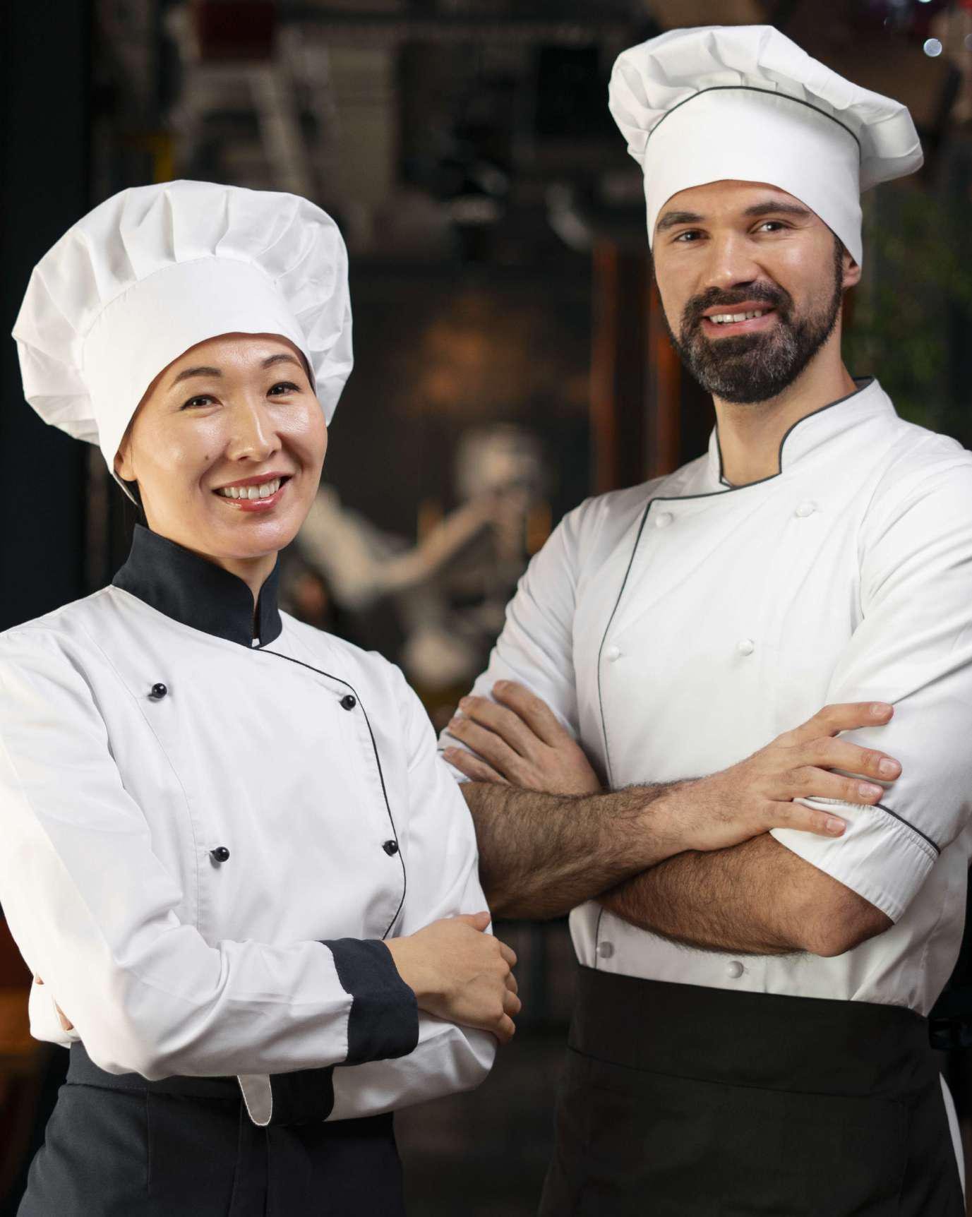 Hair stylist holding tools